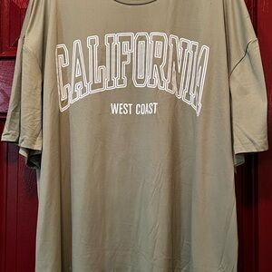 California West Coast Olive Green T-Shirt